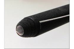 Velours noir autocollant 16x45cm