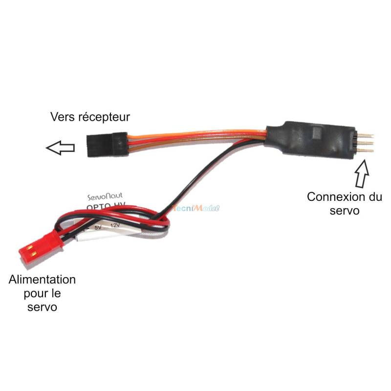 Servonaut OPTO-HV pour la connexion des servos HV