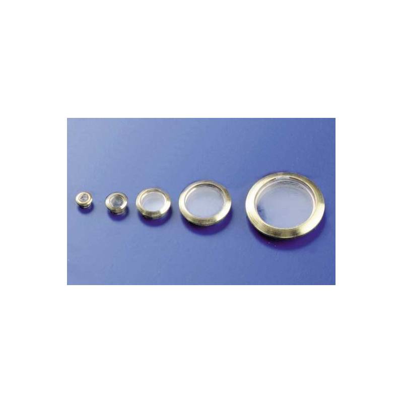 2 Portholes brass Ø16/Ø12mm