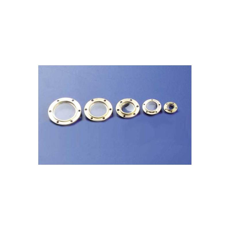 2 Portholes brass Ø18mm / Ø14mm Krick 63064