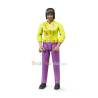 Bruder - 60403 - Figurine - Femme Brune Avec Jean Rose