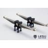 Pair of leaf springs with mounting kit for front axle
