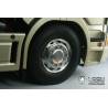 Pair of wide aluminum front wheels with hexagons - LESU W-2041-B
