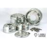 Pair of wide aluminum front wheels with hexagons - LESU W-2041-B