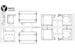 1 Grappe Y Actros et Arocs 3363 (garde-boue) Tamiya 0225269 