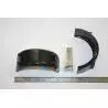 Pair of black ABS front mudguards