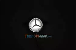 Illuminated Mercedes-Benz star logo (white) for 1/14 radio-controlled truck - Lesu S-1222-B