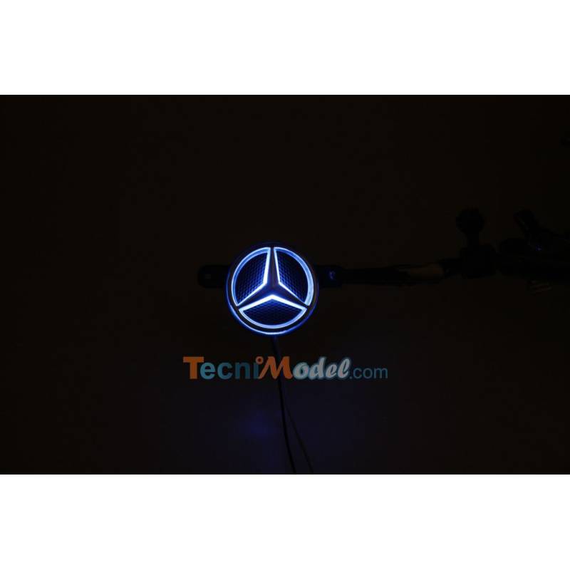 Illuminated Mercedes-Benz star logo (blue) for 1/14 radio-controlled truck - Lesu S-1222-C
