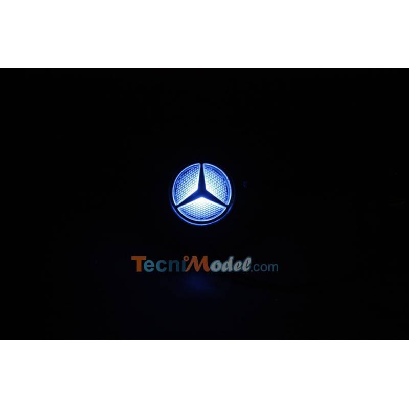 Logo Étoile Mercedes-Benz éclairant (bleu) pour camion radiocommandé 1/14 - Lesu S-1222-D