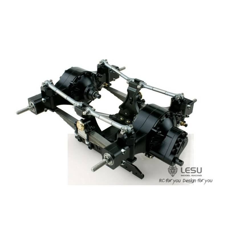 Amortisseurs Métalliques Pour Suspension RC - Compatibles Tamiya 1/14 Tracteur Et Remorque - Argent