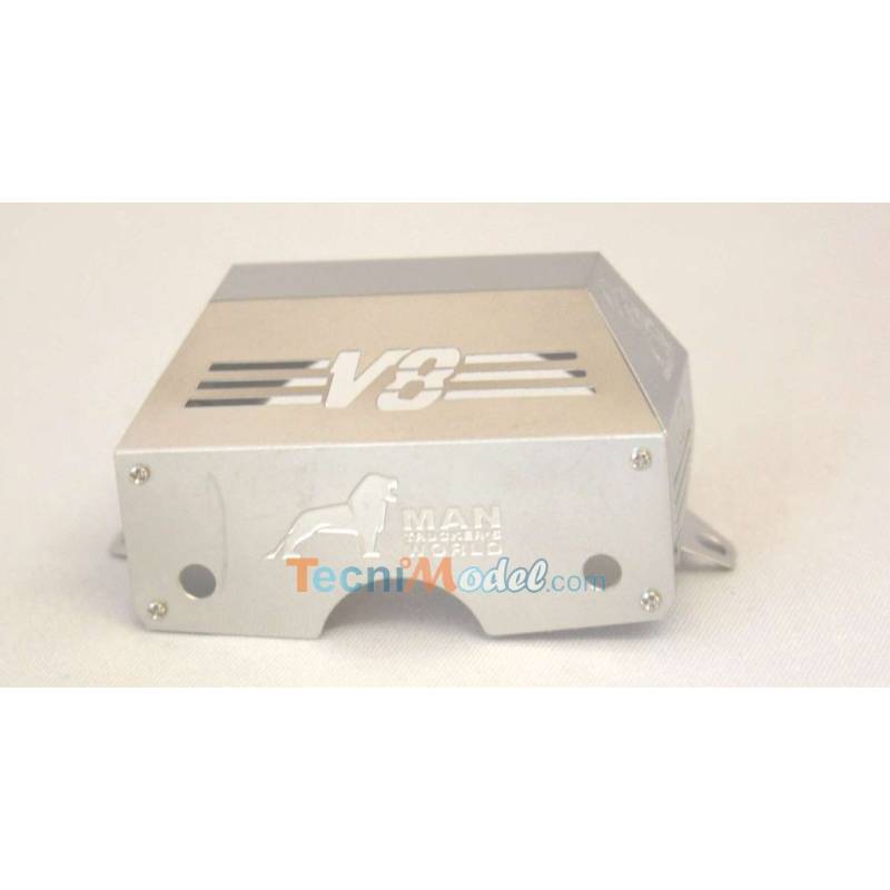 Metal engine cover for MAN TGX Tamiya 1/14 - LESU ZK-K001-MAN