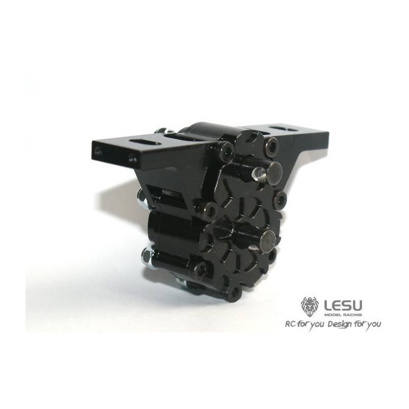 (Par5) Boîte de transfert 1:2 métal pour camions Tamiya