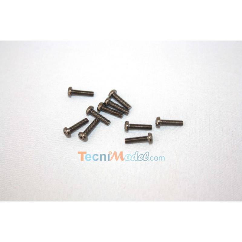 10 Vis tête ronde 3x12mm