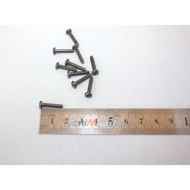 10 Vis autotaraudeuses 3x15mm Tamiya