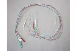 Leds cablées  3mm feux de position 7.2v 1 rouge. 1 verte. 2 blanches