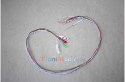 Leds cablées  5mm feux de position 12v 1 rouge. 1 verte. 2 blanches
