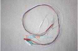 Leds cablées  canon 3mm feux de position 7.2v 1 rouge. 1 verte. 2 blanches