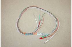 Leds cablées  5mm feux de position 7.2v 1 rouge. 1 verte. 2 blanches