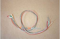 Leds cablées  1.8mm feux de position 12v 1 rouge. 1 verte. 2 blanches