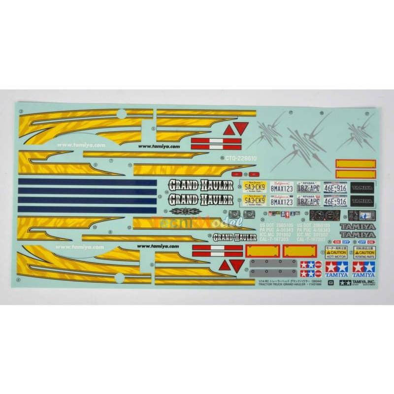 Autocollants pour Grand Hauler Tamiya