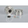 Pair of standard aluminium wheels with hexagons