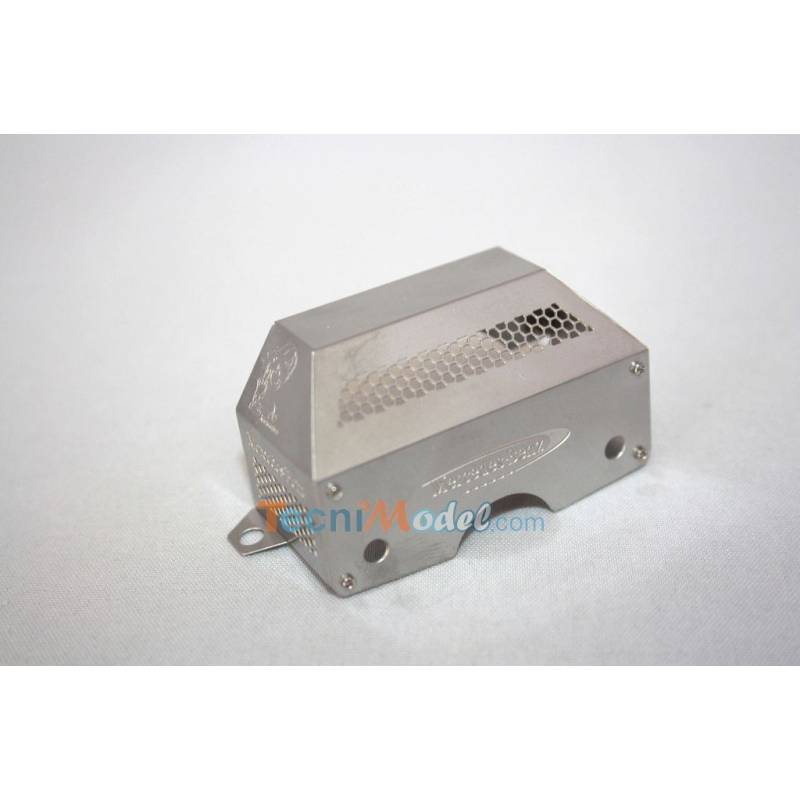Metal engine cover for Mercedes Actros Tamiya 1/14 - Lesu ZK-K001-BENZ