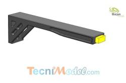 2 Side marker lights and brackets, with led