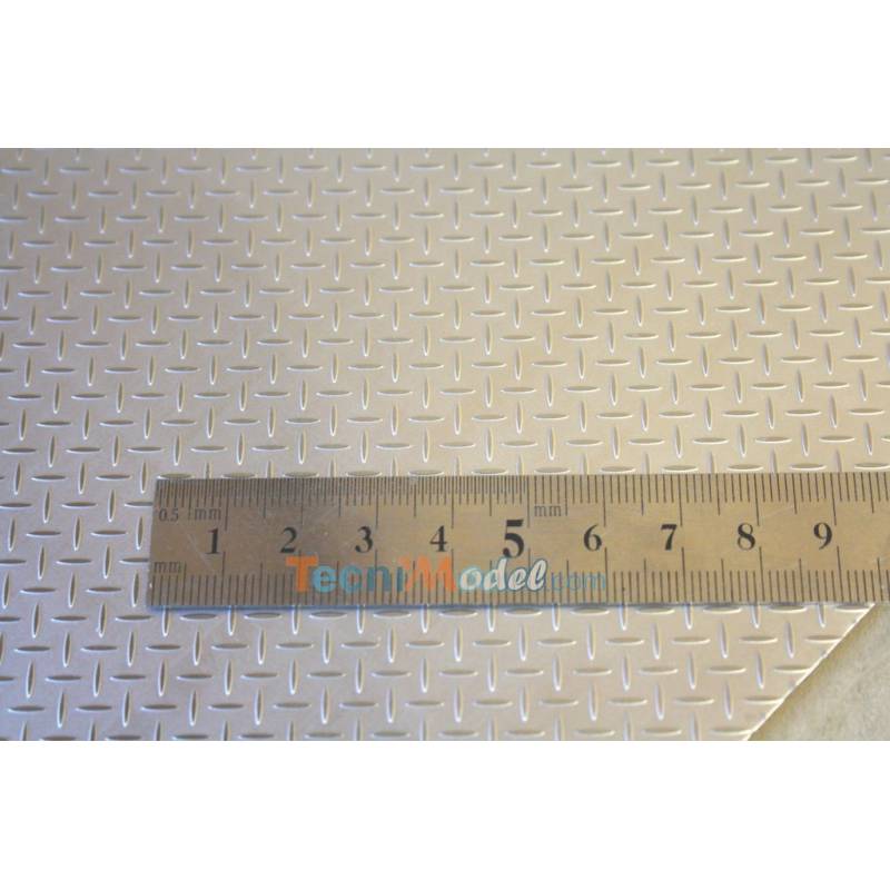 Tôle Inox à motif grain de riz 5mm LESU ZK-K003