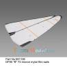 B-size sails for the Joysway DF95 RC sailboat Dragon Flite (75-micron mylar)