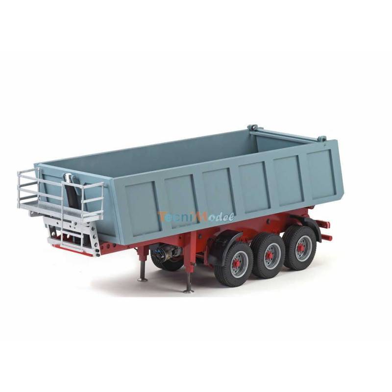 3-axle tipper semi-trailer with lifting system