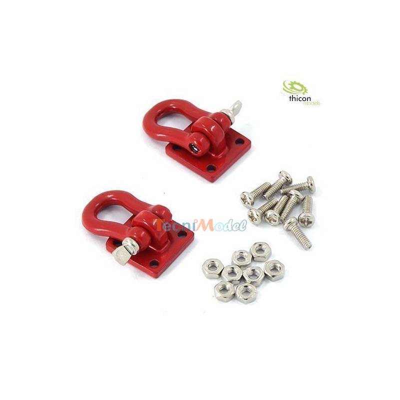 2 Manilles et supports (rouge) Thicon 20000