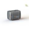 Silver 80mm tank with support - Thicon 50092