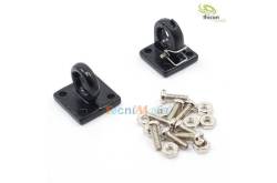 2 Black towing rings