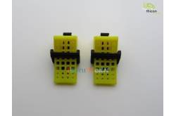 Pair of yellow wheel chocks Thicon 50087