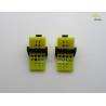 Pair of yellow wheel chocks Thicon 50087