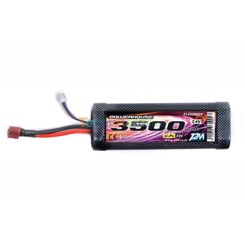 Li-Po battery 7.4V 3500mAh 25C T1335002C T2M