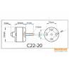 Multiplex ROXXY Brushless Outrunner Motor C22-20-1330kV NAVY
