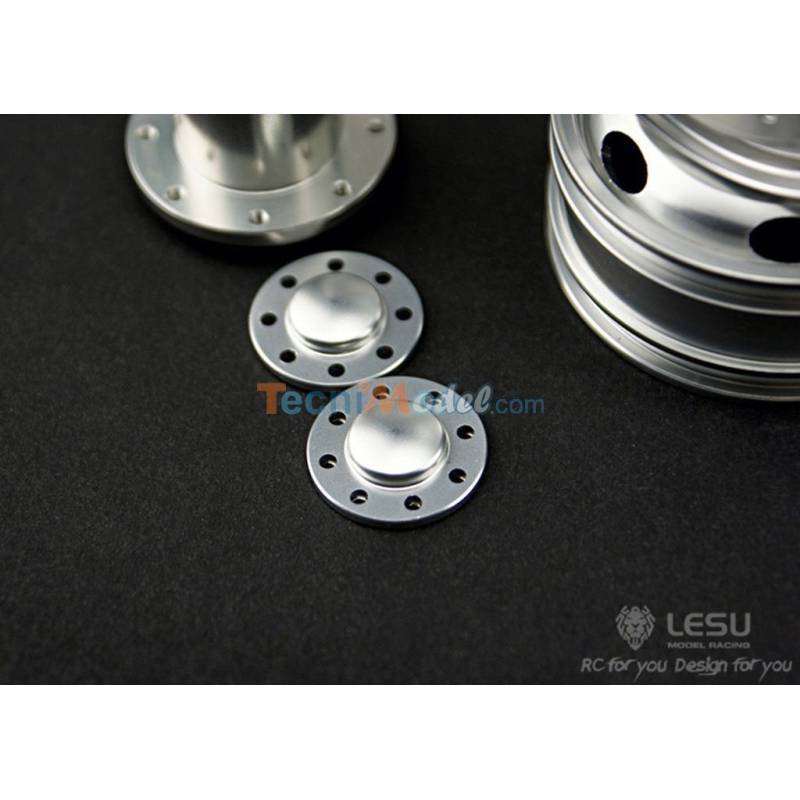  Paire de jantes alu arrières pour camions rc Tamiya Lesu W-2010