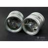  Paire de jantes alu arrières pour camions rc Tamiya Lesu W-2010