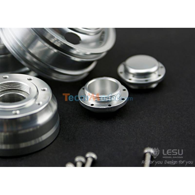 Pair of standard front aluminium wheels