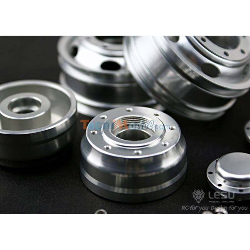 Pair of standard front aluminium wheels