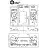 Grappe H Arocs 3363/3348/4151 (pare-chocs avant) - Tamiya 9000958