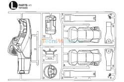 Grappe L intérieur de cabine Arocs 3363 ou 3348 1/14 Tamiya 9115455