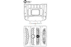 Grappe M Calandre+toit Arocs Tamiya 9115456