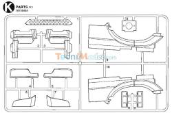 Grappe K Ailes avant + autres pièces Arocs Tamiya 9115454