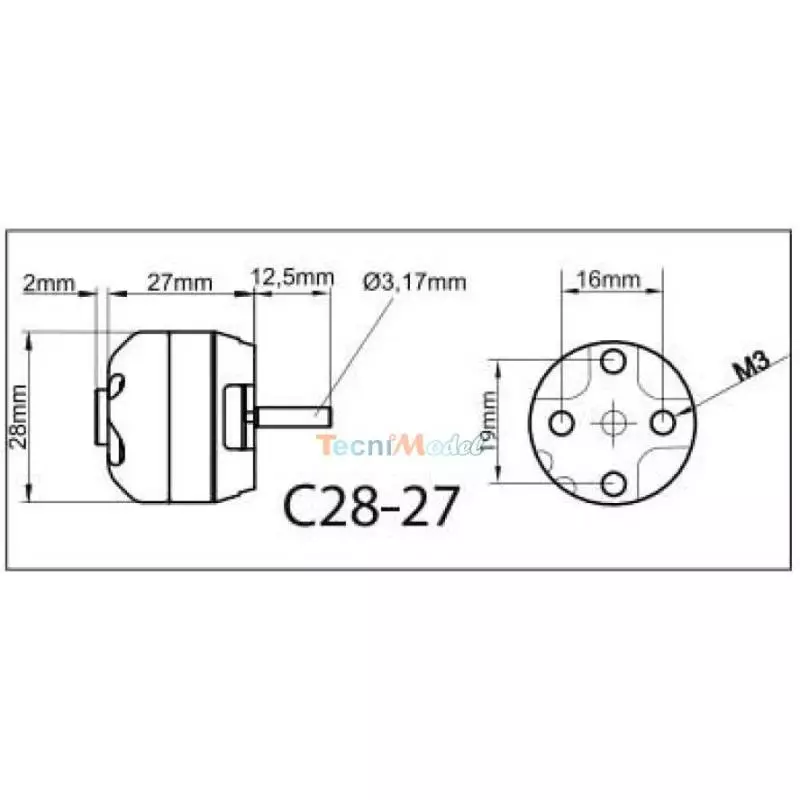 Moteur Brushless ROXXY Outrunner C28-27-930kV