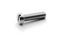 20 Slotted Cheese Head Screws M4X20 White zinc plated DIN 84