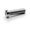 20 Slotted Cheese Head Screws M4X20 White zinc plated DIN 84