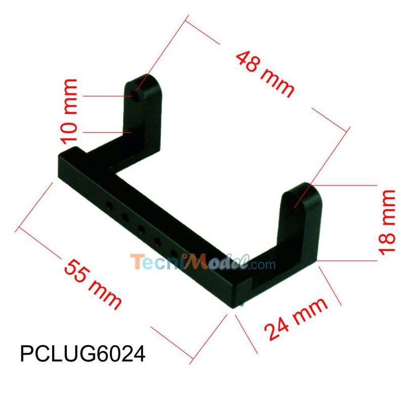 (Par 10) Support de servo en aluminium