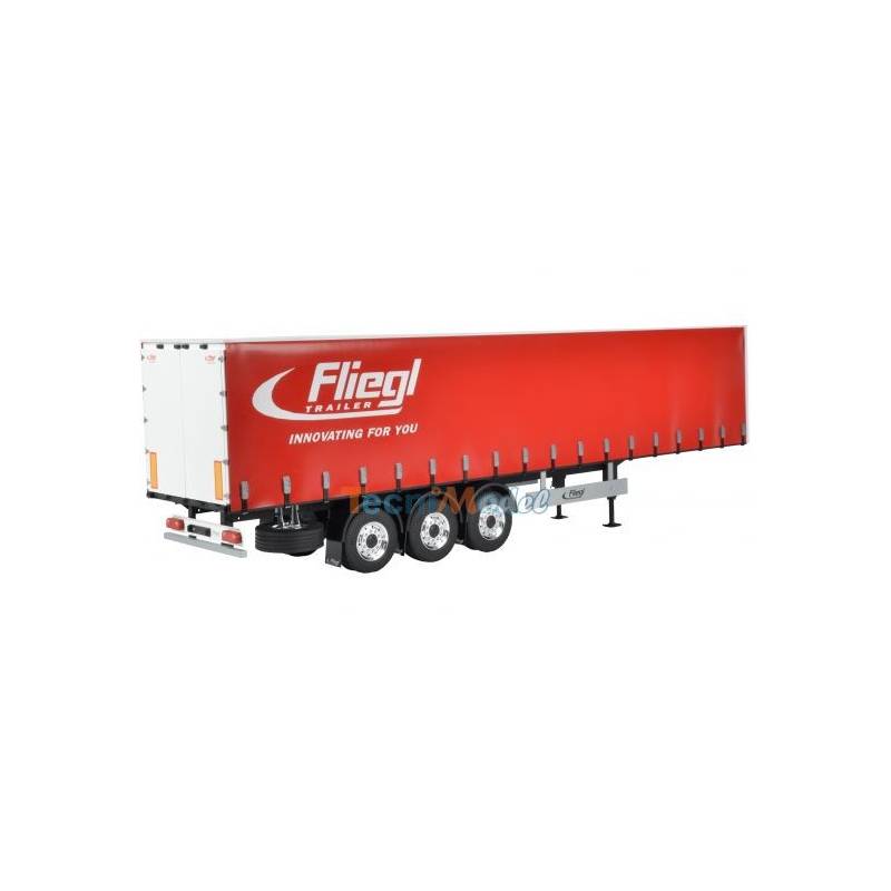 FLIEGL Curtain semi-trailer for radio controlled trucks Tamiya 1/14 by CARSON 907235